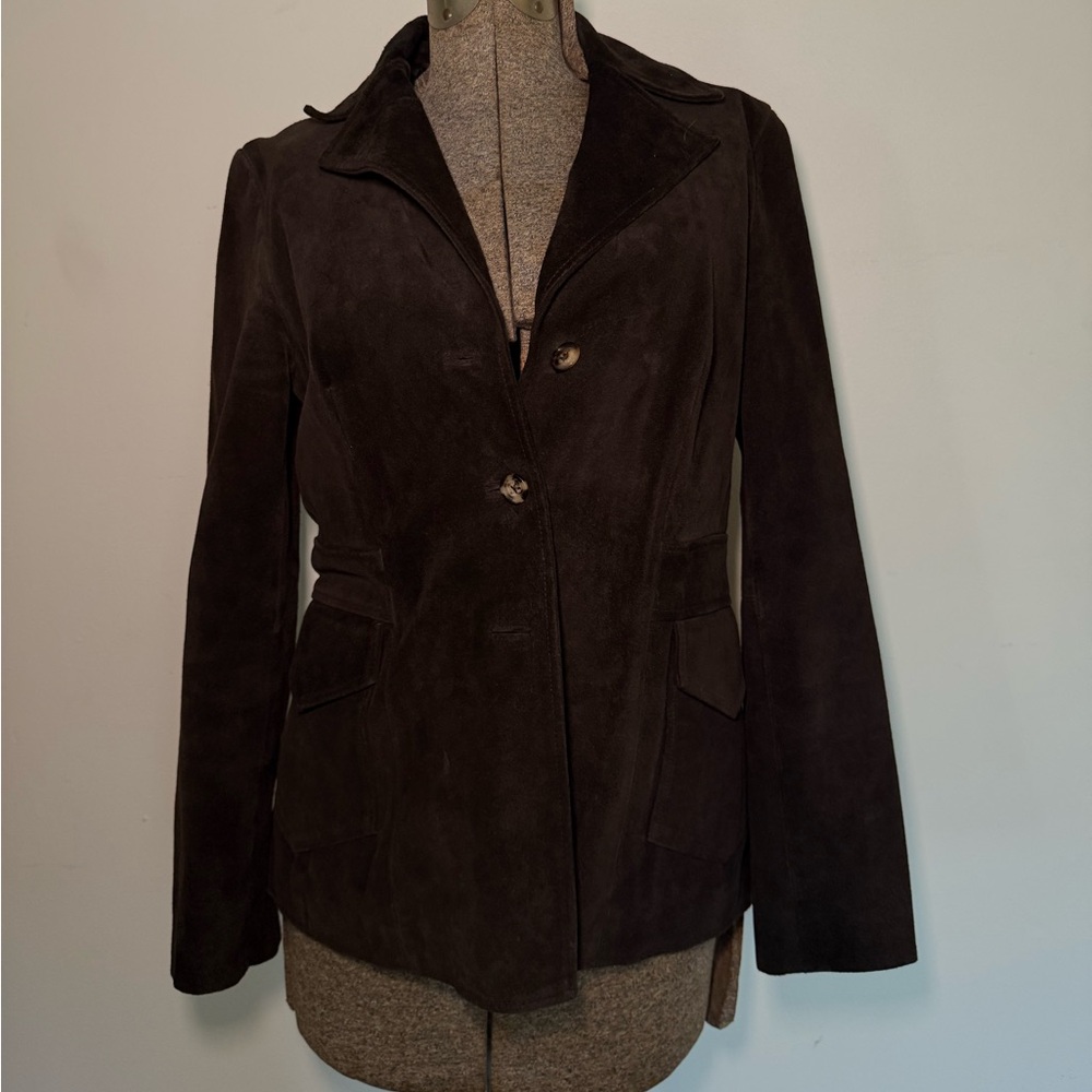 Chocolate Suede Blazer